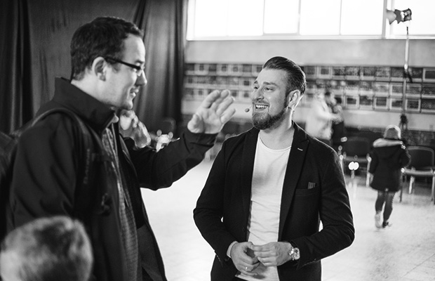 Daniel Duddek im Coaching nach einer Show
